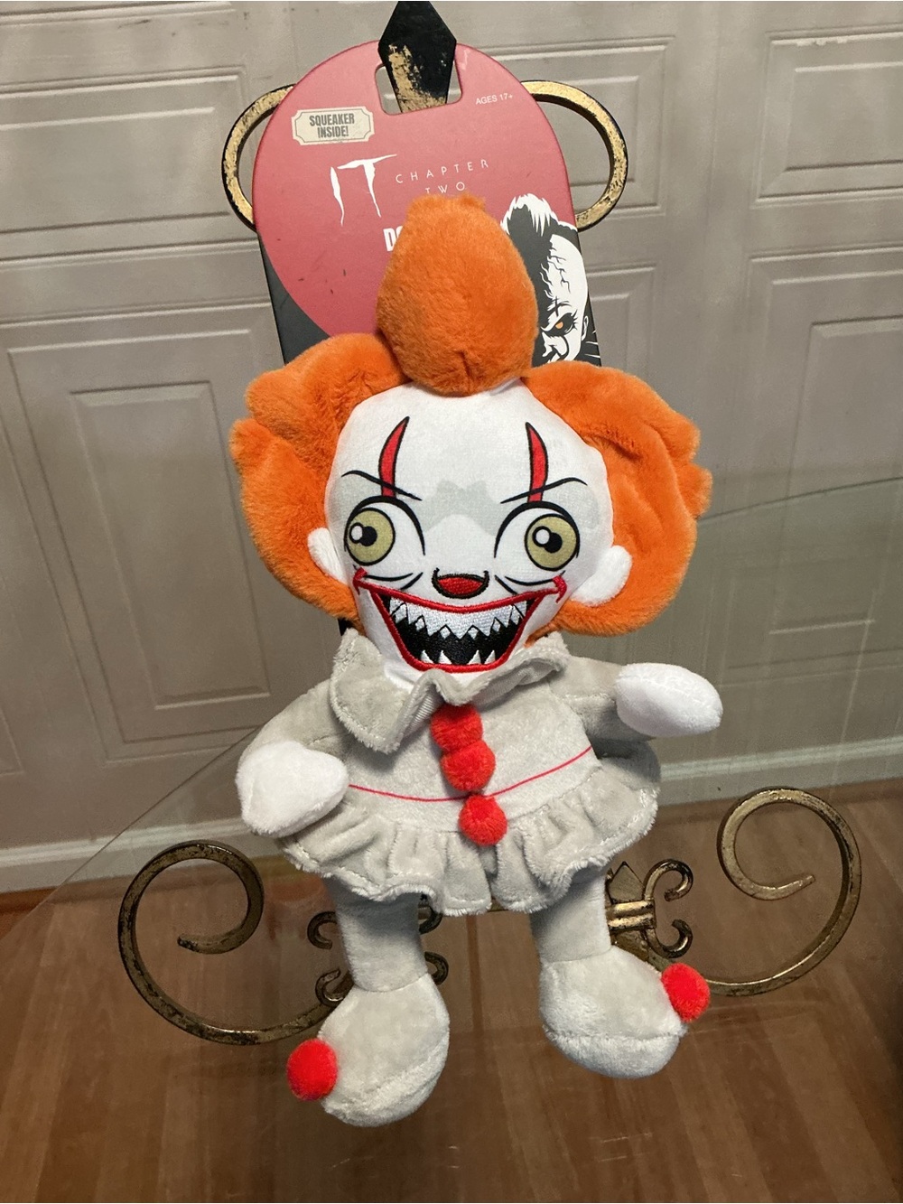 Brand New  Halloween Horror Movie Squeaky Toy (  IT ) PENNYWISE 12” Dog Toy